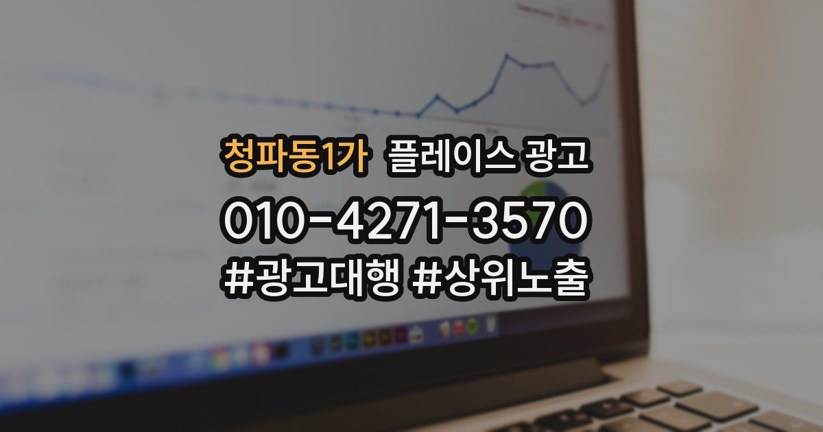 청파동1가 플레이스 광고