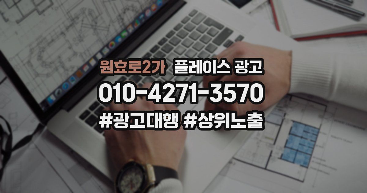 원효로2가 플레이스 광고