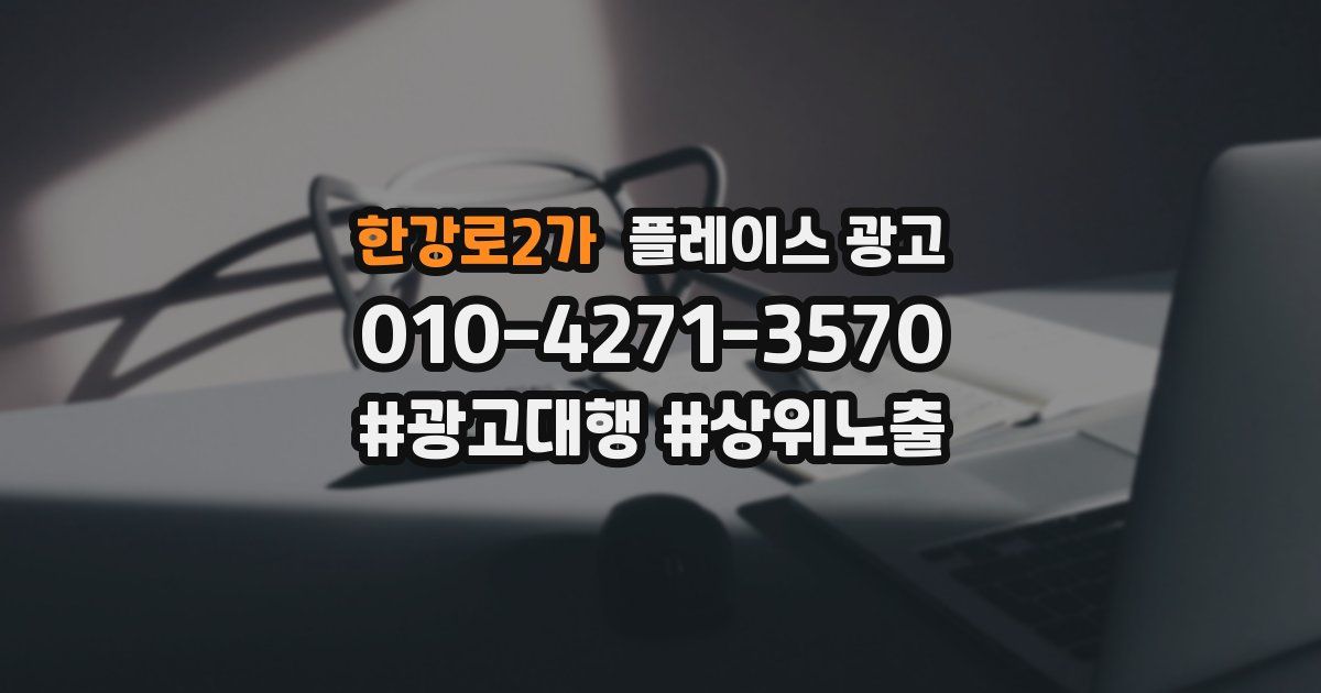 한강로2가 플레이스 광고