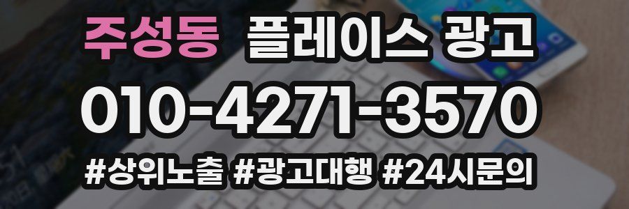 주성동 플레이스 광고