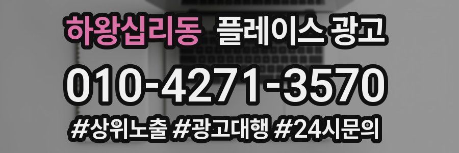 하왕십리동 플레이스 광고