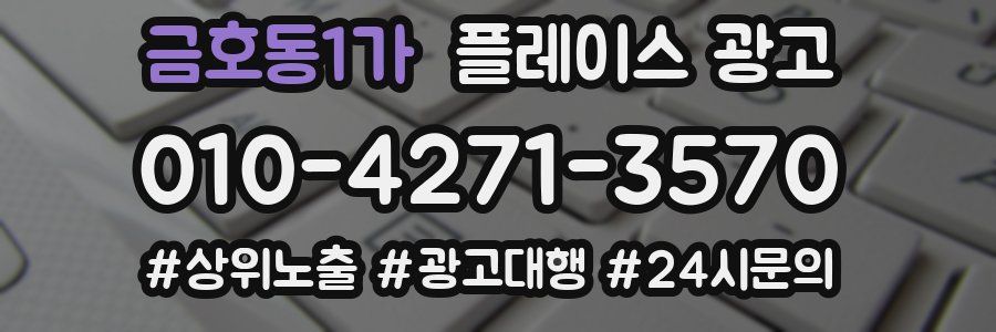금호동1가 플레이스 광고