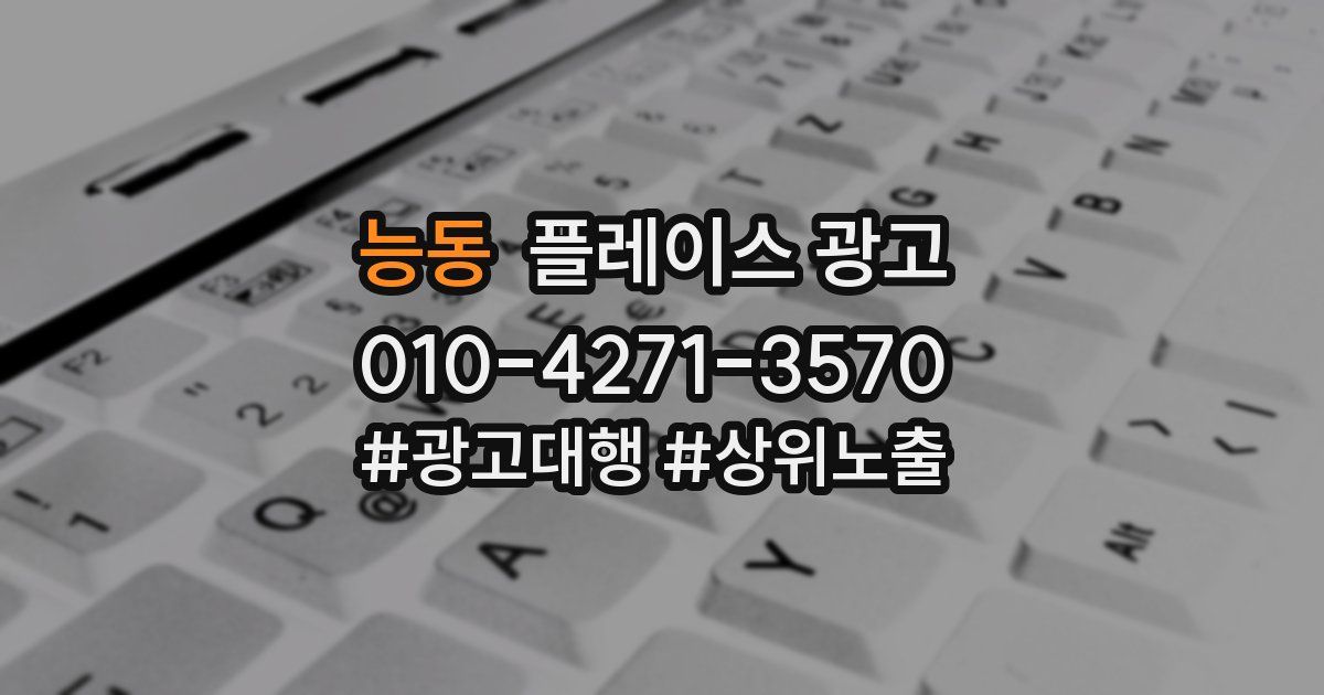 능동 플레이스 광고