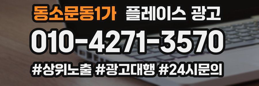 동소문동1가 플레이스 광고