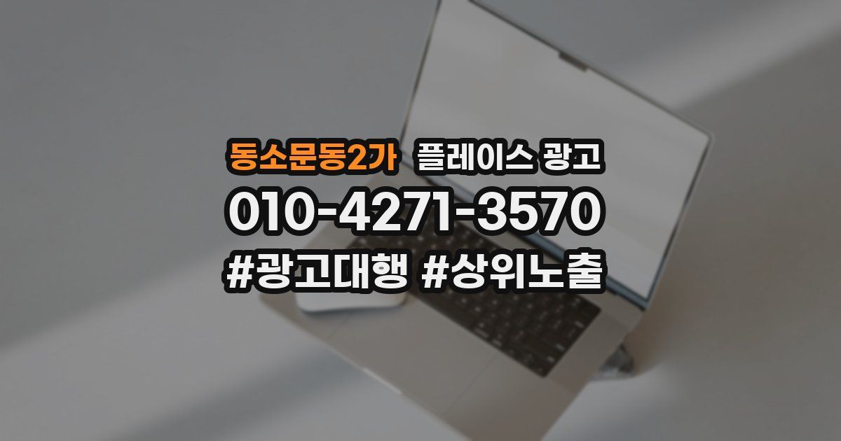 동소문동2가 플레이스 광고