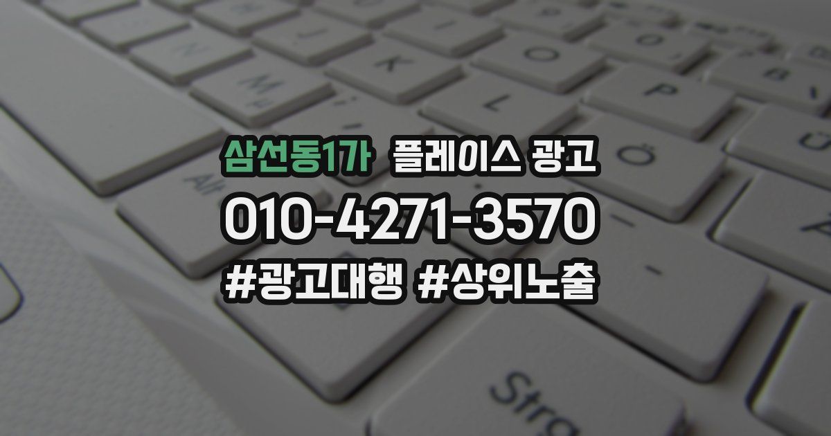 삼선동1가 플레이스 광고