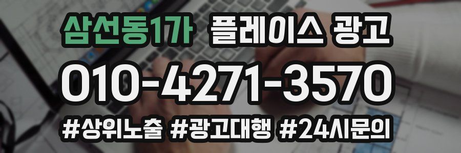 삼선동1가 플레이스 광고