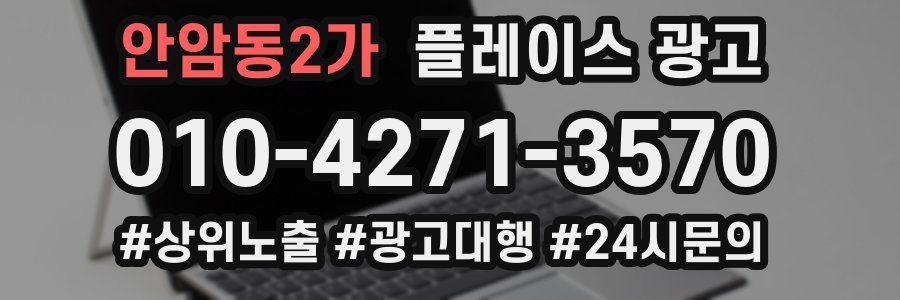 안암동2가 플레이스 광고