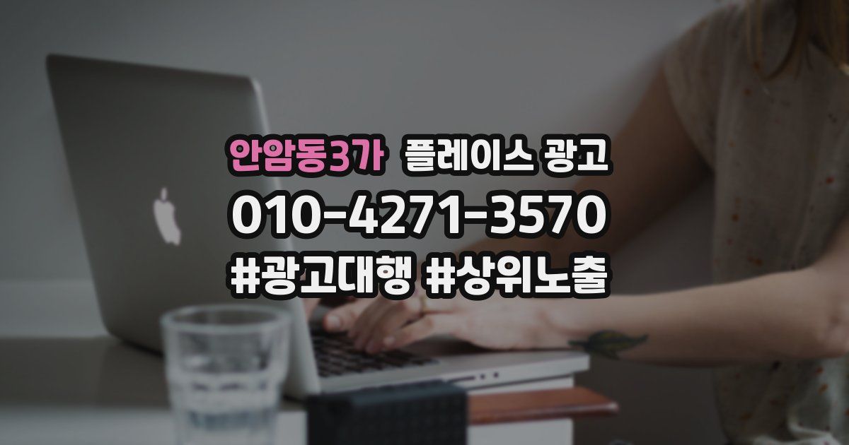 안암동3가 플레이스 광고