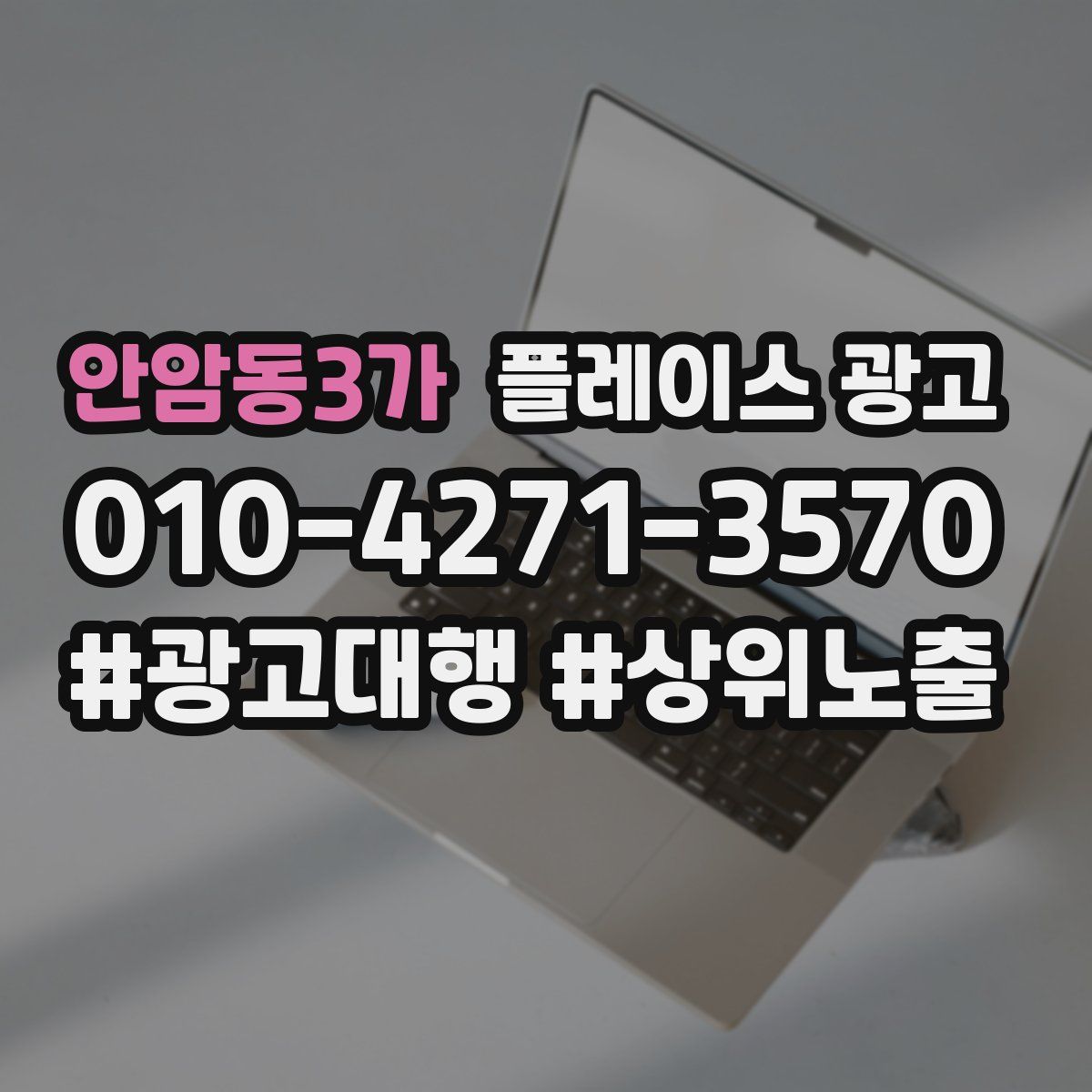 안암동3가 플레이스 광고