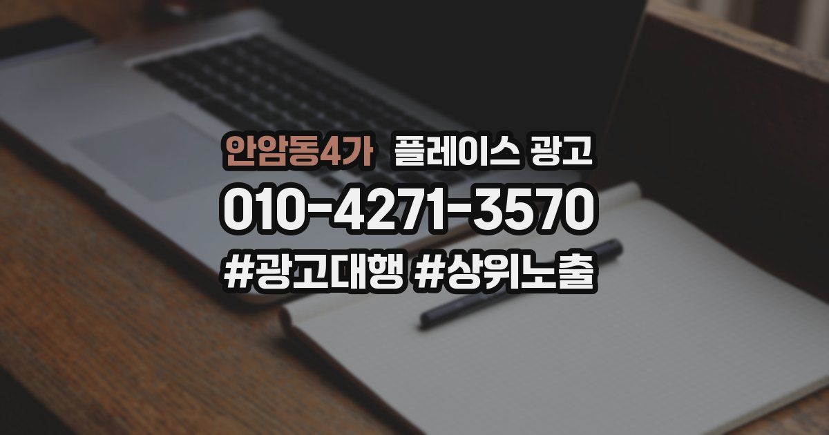 안암동4가 플레이스 광고
