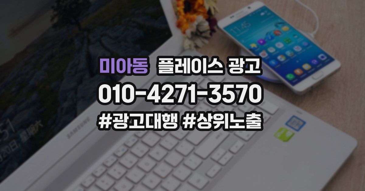 미아동 플레이스 광고