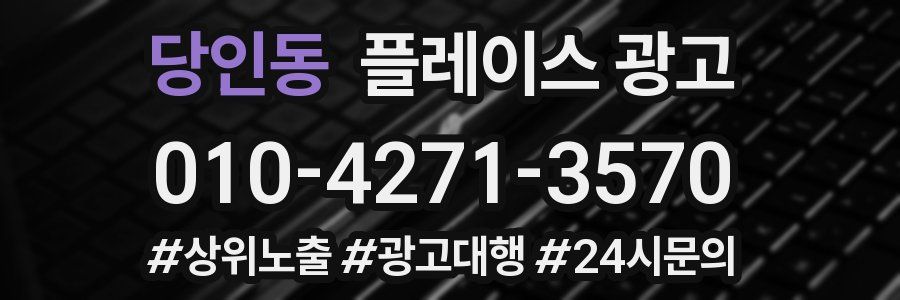 당인동 플레이스 광고