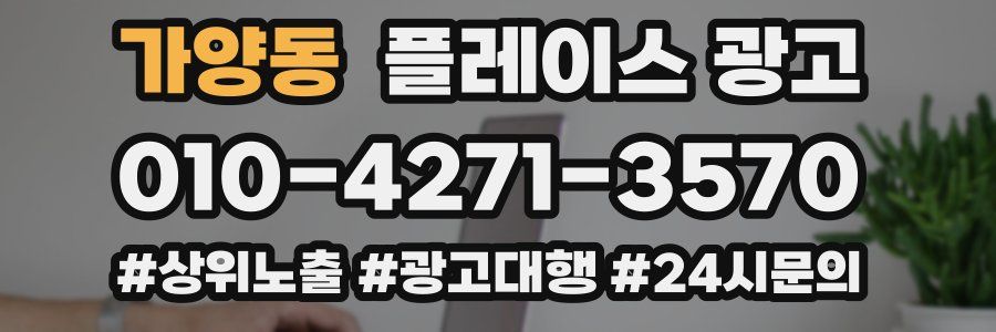 가양동 플레이스 광고