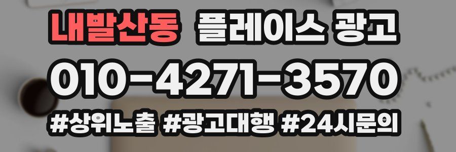 내발산동 플레이스 광고