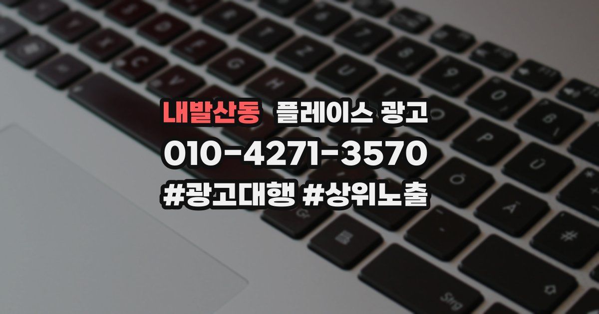 내발산동 플레이스 광고