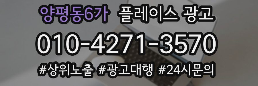 양평동6가 플레이스 광고