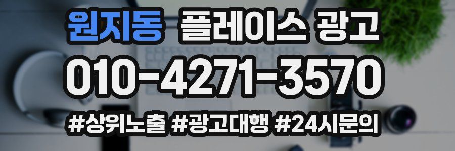 원지동 플레이스 광고