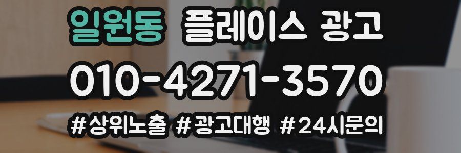 일원동 플레이스 광고