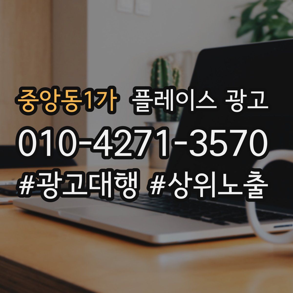 중앙동1가 플레이스 광고