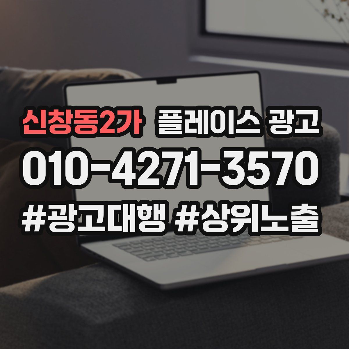 신창동2가 플레이스 광고