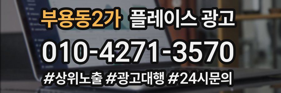 부용동2가 플레이스 광고