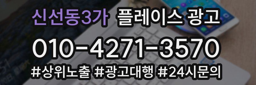 신선동3가 플레이스 광고