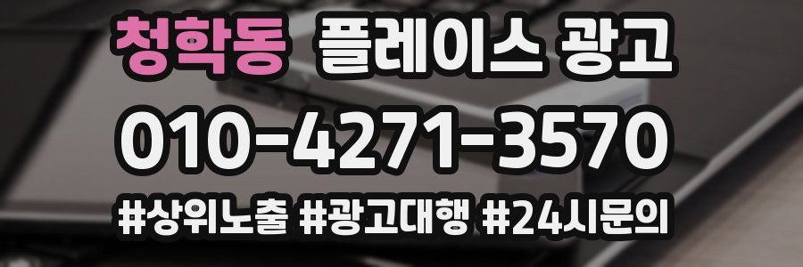 청학동 플레이스 광고