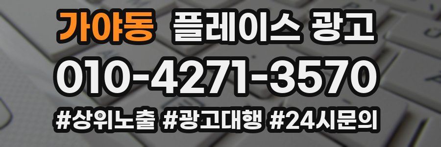 가야동 플레이스 광고