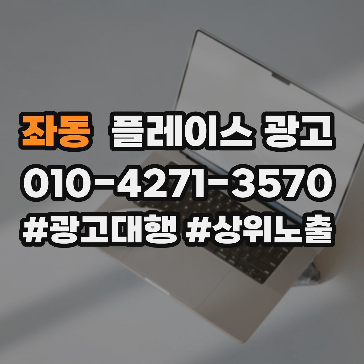 좌동 플레이스 광고