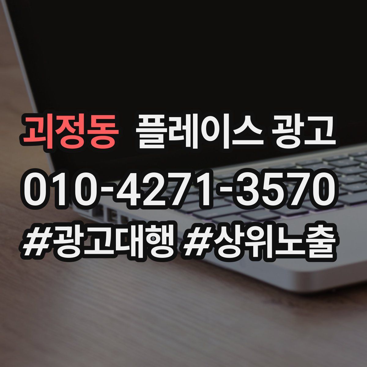 괴정동 플레이스 광고