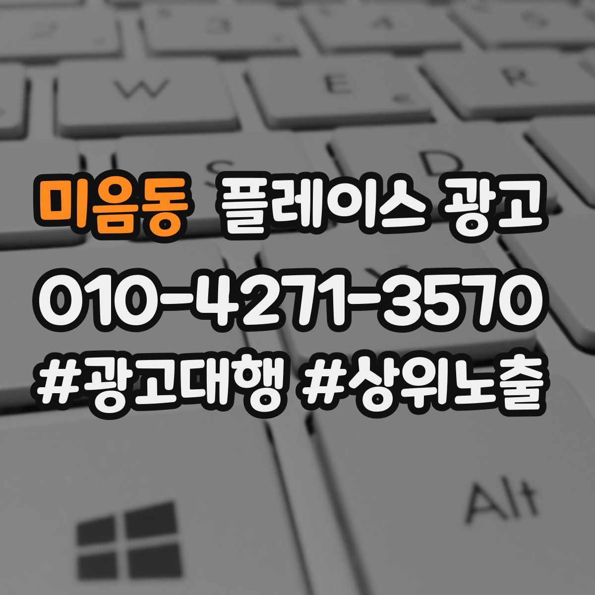 미음동 플레이스 광고