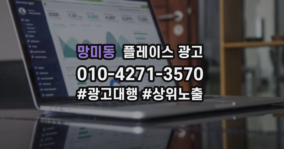 망미동 플레이스 광고