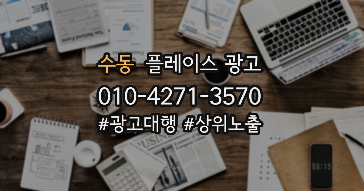 수동 플레이스 광고