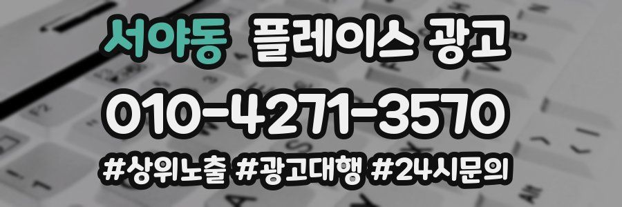 서야동 플레이스 광고