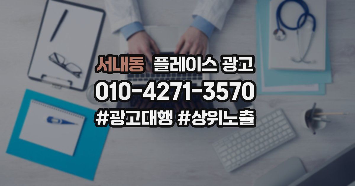 서내동 플레이스 광고
