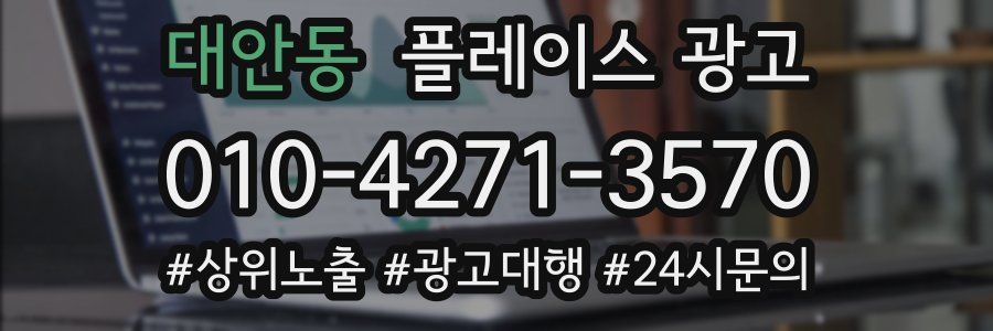 대안동 플레이스 광고