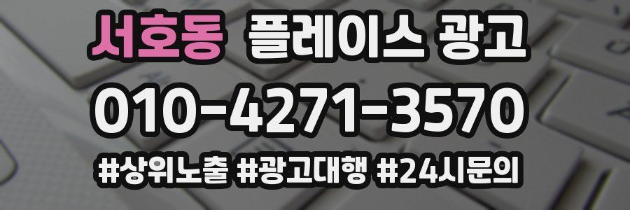 서호동 플레이스 광고