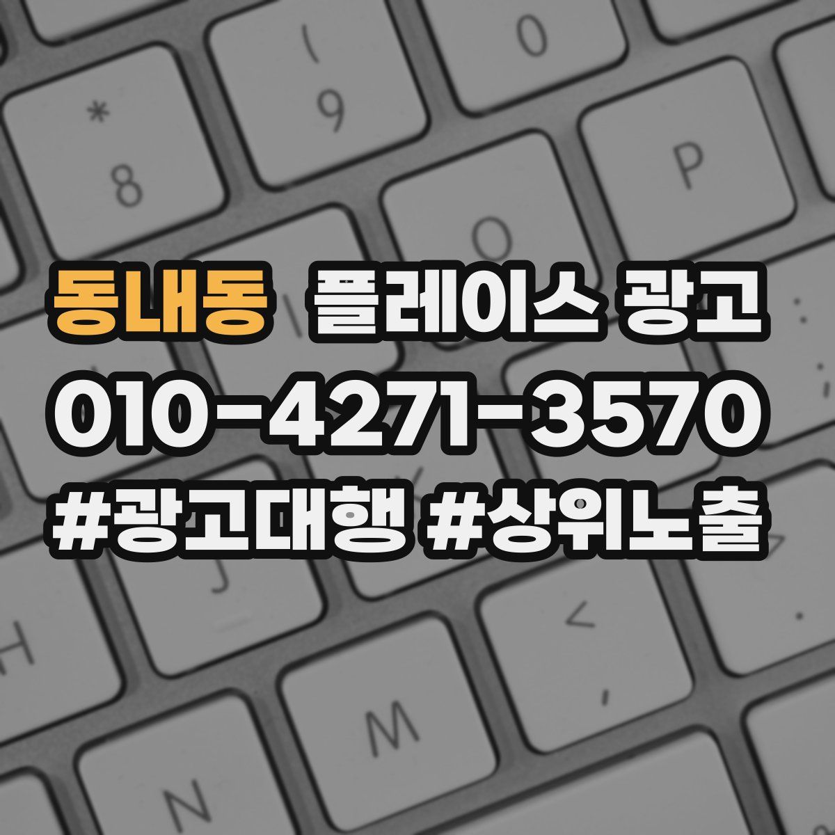 동내동 플레이스 광고