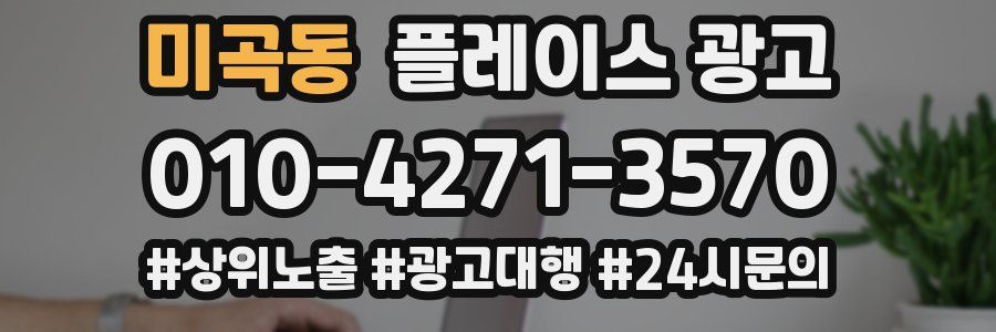 미곡동 플레이스 광고