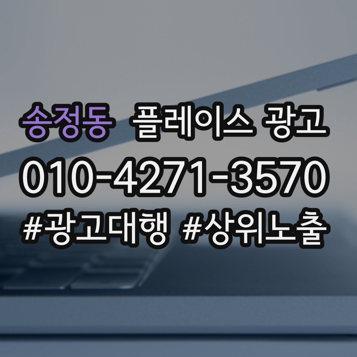 송정동 플레이스 광고