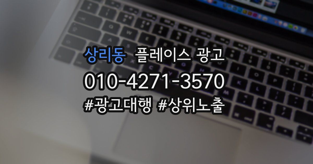 상리동 플레이스 광고