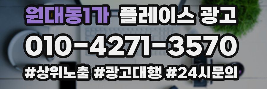 원대동1가 플레이스 광고