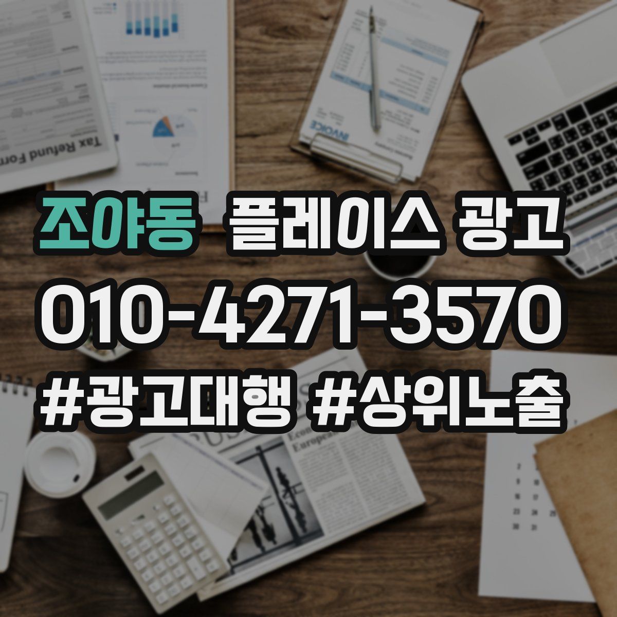 조야동 플레이스 광고