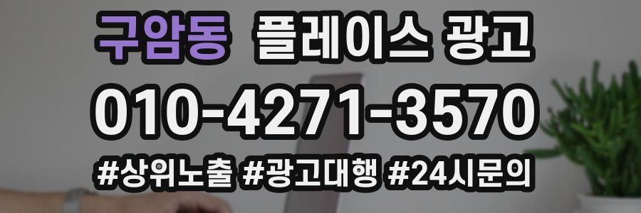 구암동 플레이스 광고