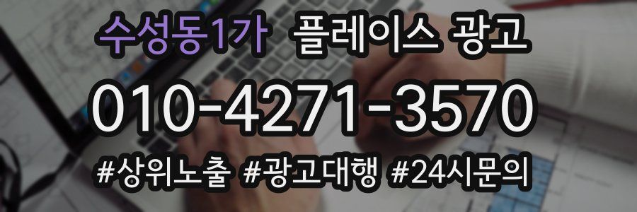 수성동1가 플레이스 광고