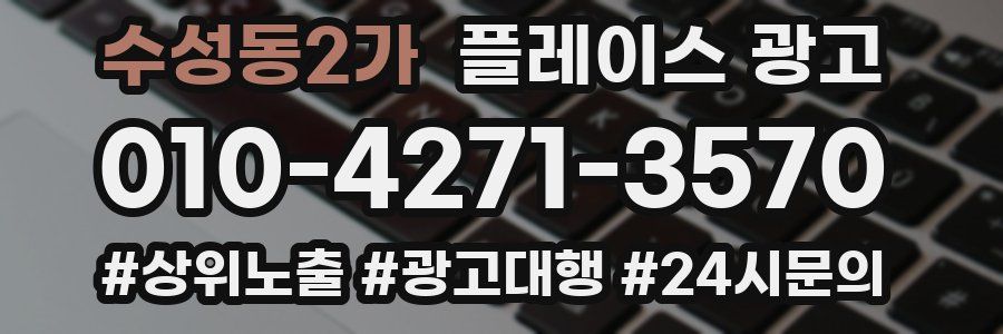 수성동2가 플레이스 광고