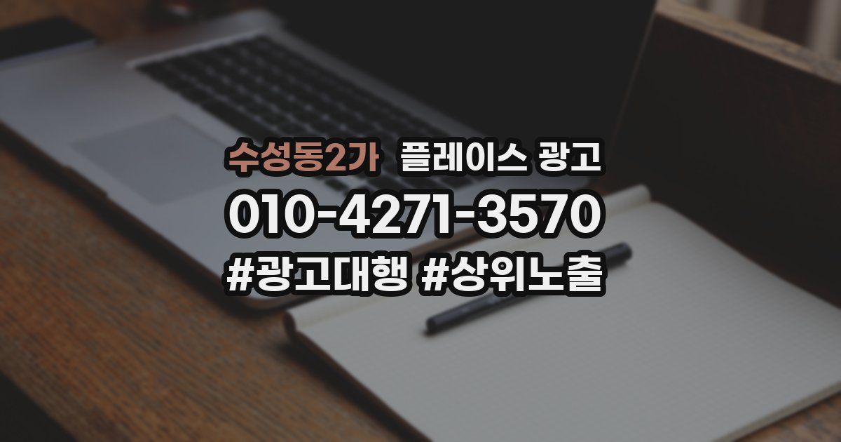 수성동2가 플레이스 광고