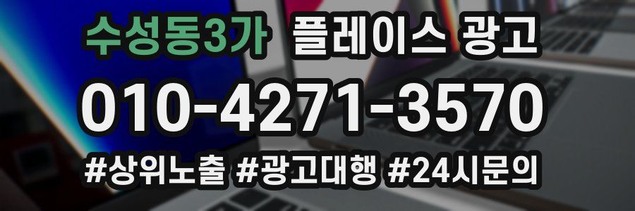 수성동3가 플레이스 광고