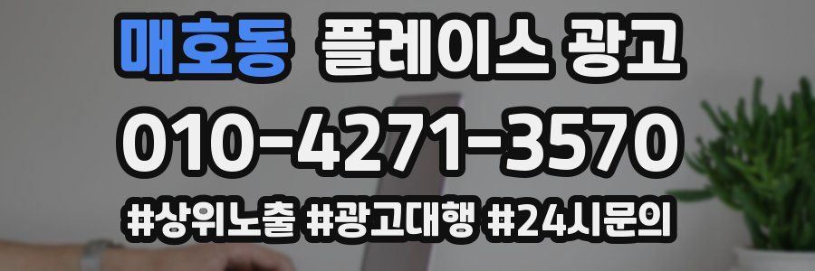 매호동 플레이스 광고